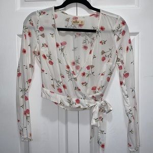 Hollister Long Sleeve floral top